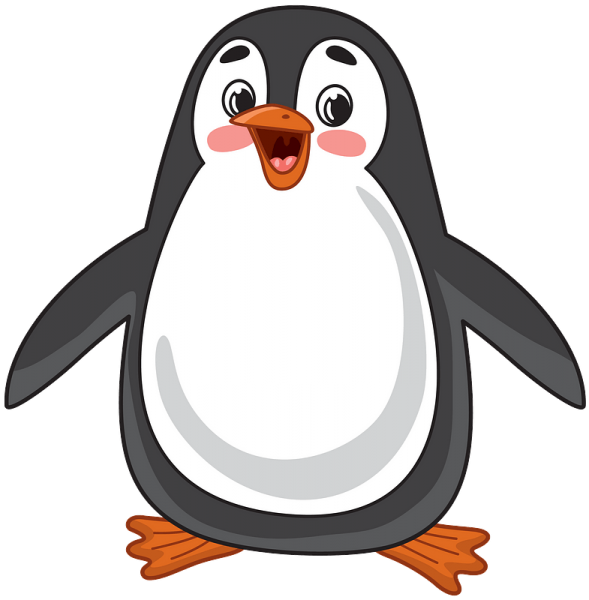 Пингвин мультяшный