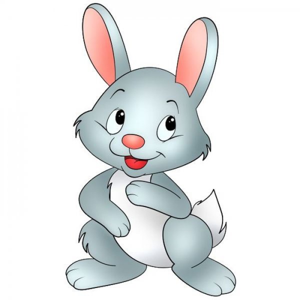 Зайчик раскраска для детей