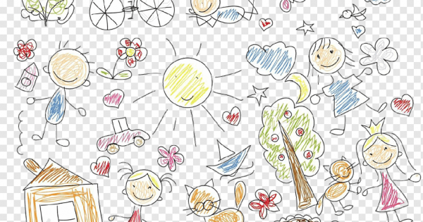 Фон детские каракули