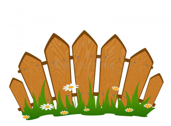 Заборчик для детей на прозрачном фоне