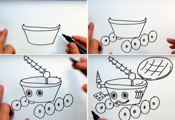 Рисование Луноход