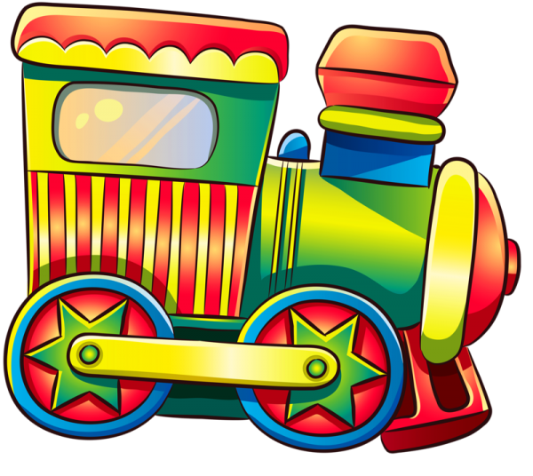 Паровозик мультяшный