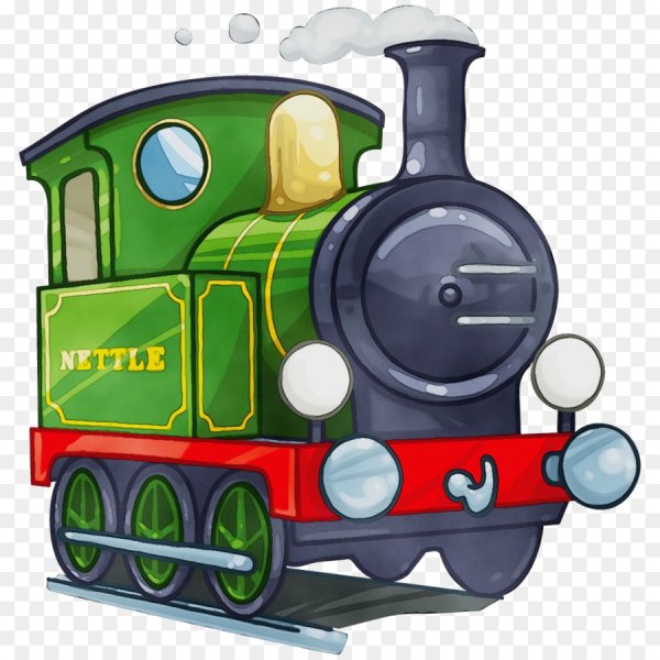 Нарисовать паровоз с вагонами