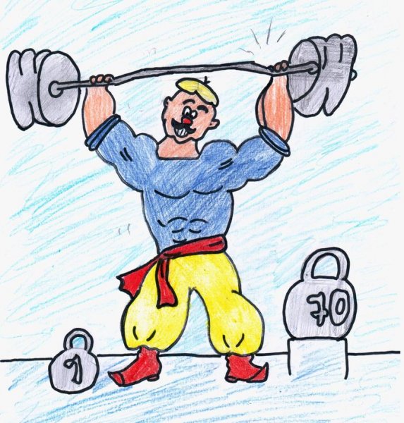 Рисунок на спортивную тематику