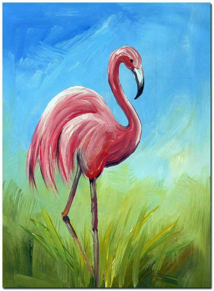 Рисование Фламинго