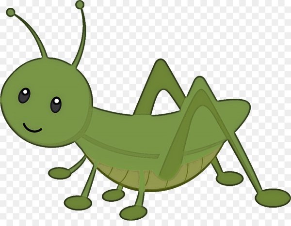 Кузнечики мультяшные