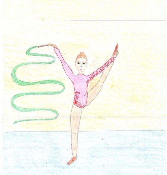 Детские рисунки на тему гимнастика