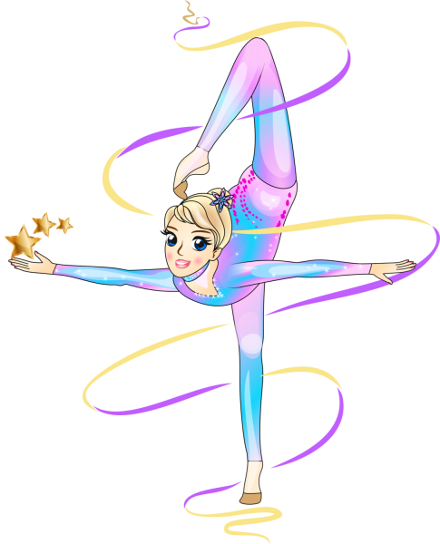 Нарисовать гимнастку