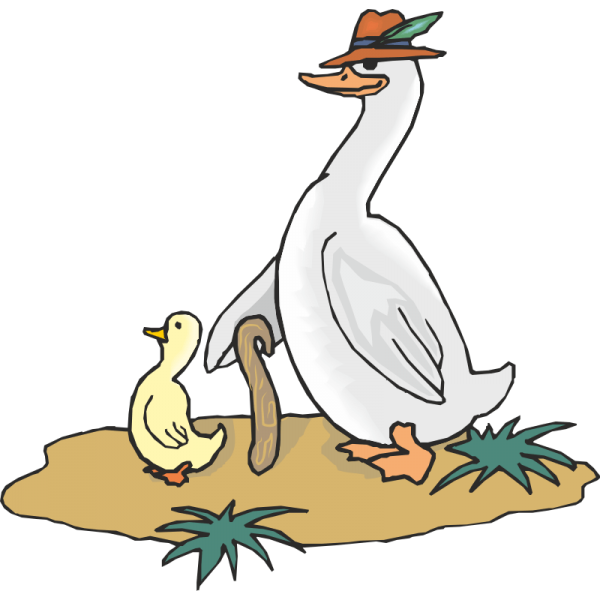 Гусь мультяшный