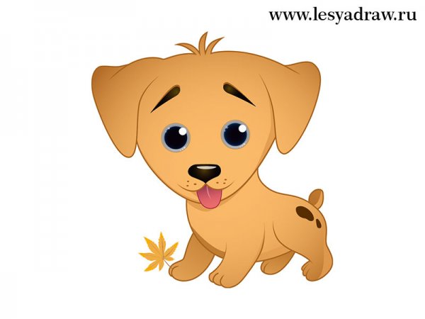 Собачка детский рисунок