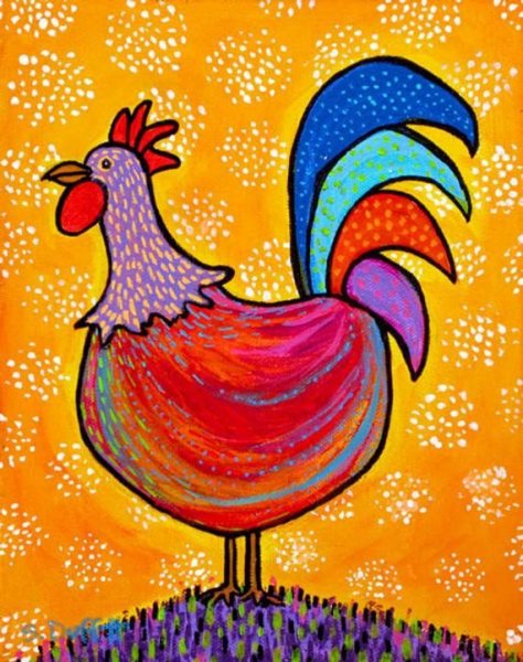 Петух мультяшный