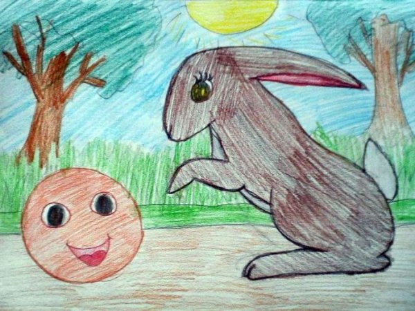 Колобок детские рисунки