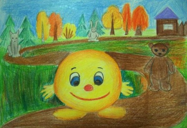 Рисование сказки Колобок
