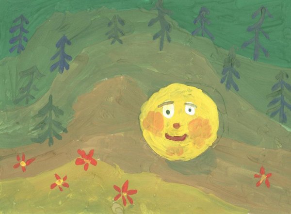 Рисование Колобок