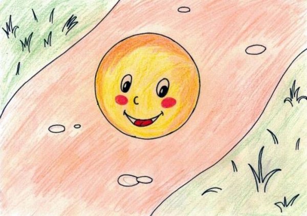 Рисунок к сказке Колобок