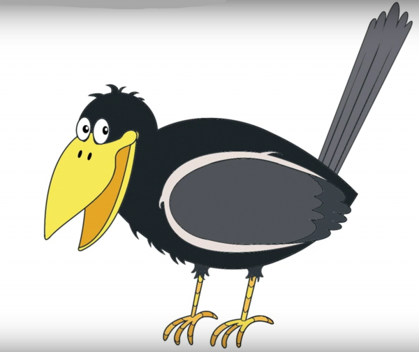 Ворона из мультика