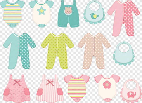Нарисованная одежда для новорожденных