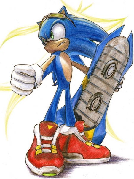 Нарисовать Соника