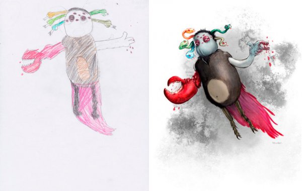 Детские рисунки чудовищ