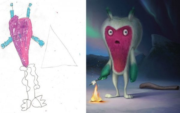 Непонятные рисунки детей