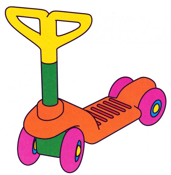 Нарисовать самокат