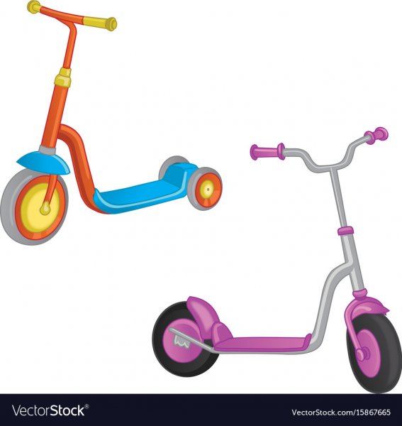 Мультяшка на самокате