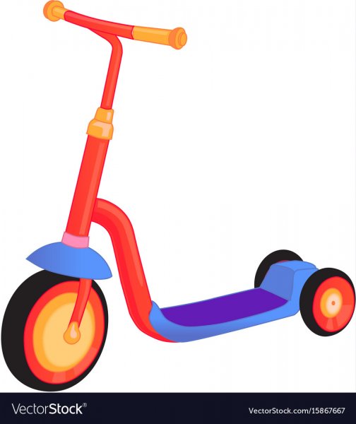 Самокат мультяшный