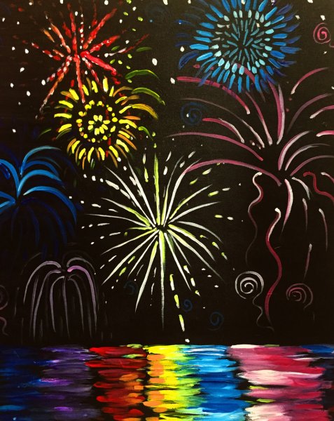 Салют красками для детей