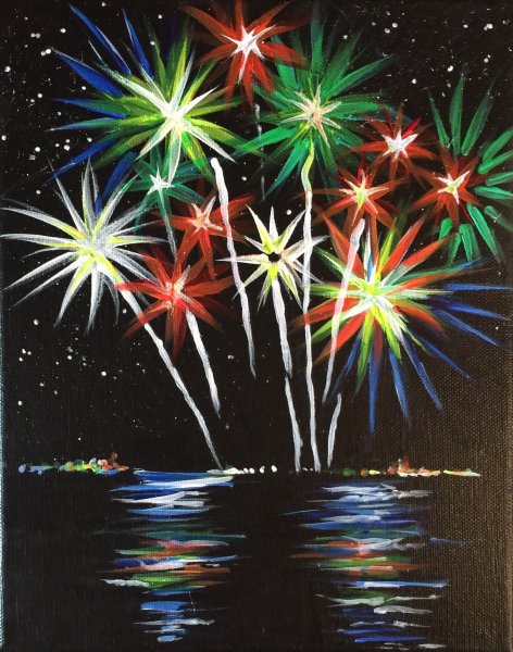 Салют красками