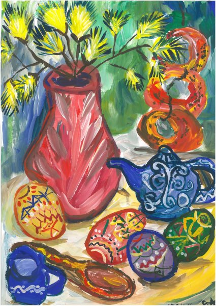 Натюрморт детские работы