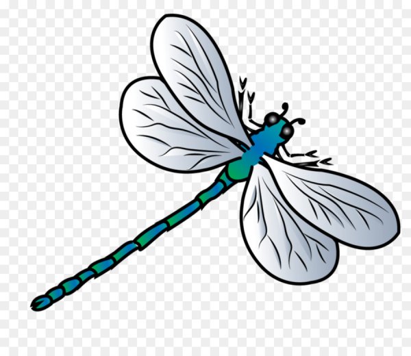 Стрекоза мультяшный