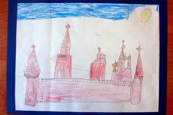 Рисование на тему Москва