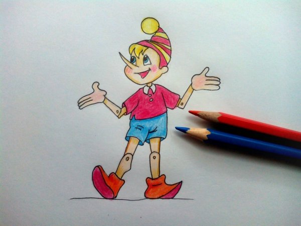 Золотой ключик рисунок для детей