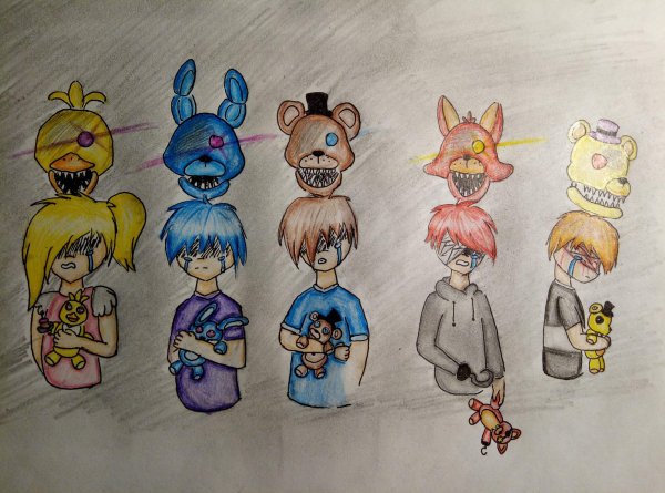 ФНАФ рисунки детей