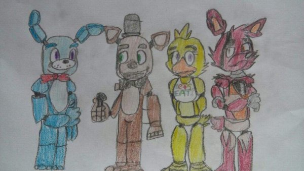 ФНАФ 2 для срисовки