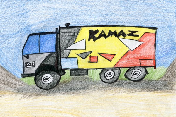 Нарисовать КАМАЗ