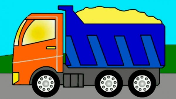 КАМАЗ рисунок для детей