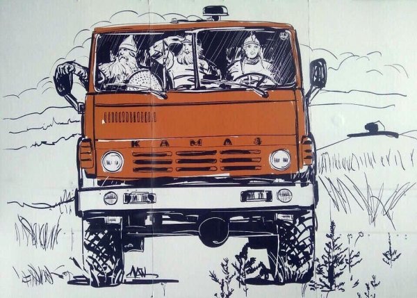 КАМАЗ рисунок