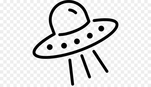 Летающая тарелка контур