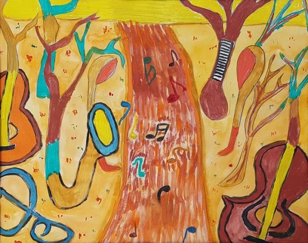 Абстрактное рисование в детском саду