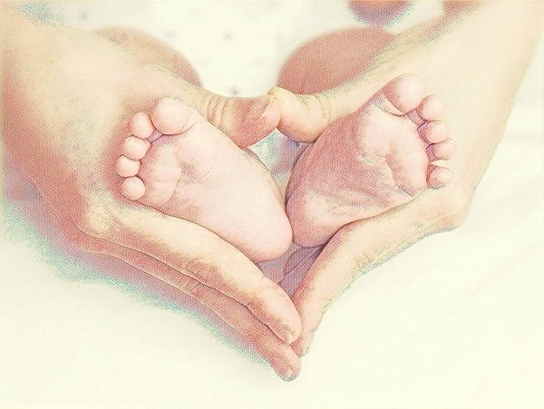 Фоны детские пяточки