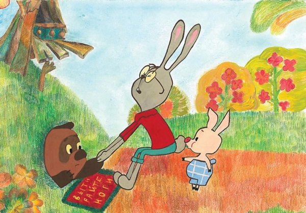 Сюжет из мультфильма