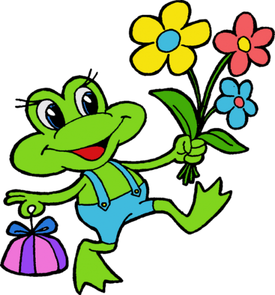 Цветочки мультяшные