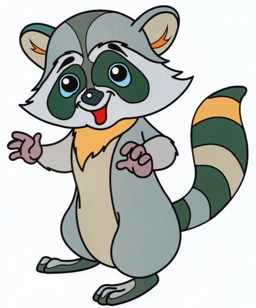 Мультяшные еноты