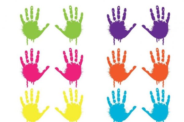 Детские цветные ладошки