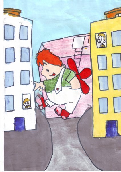 Малыш и Карлсон рисунок