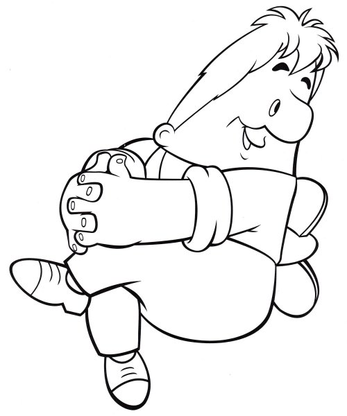 Карлсон раскраска для детей