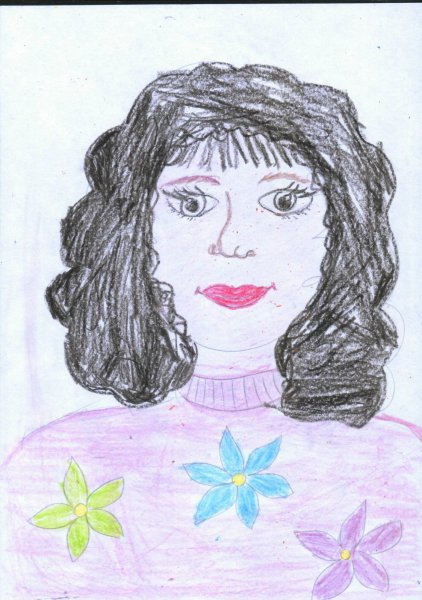 Портрет мамы детский