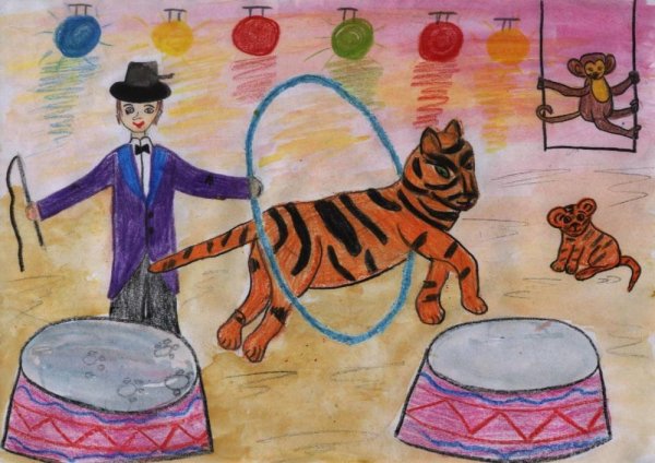 Рисование цирка детьми