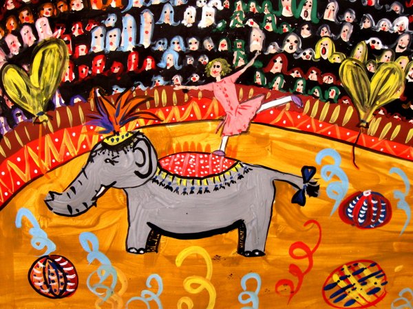 Художник в цирке